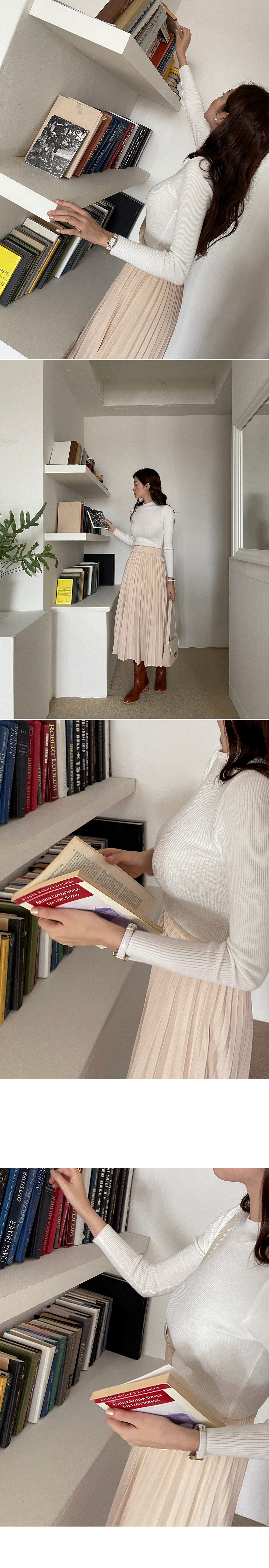 ハーフネックリブニット | DHOLIC | 詳細画像4