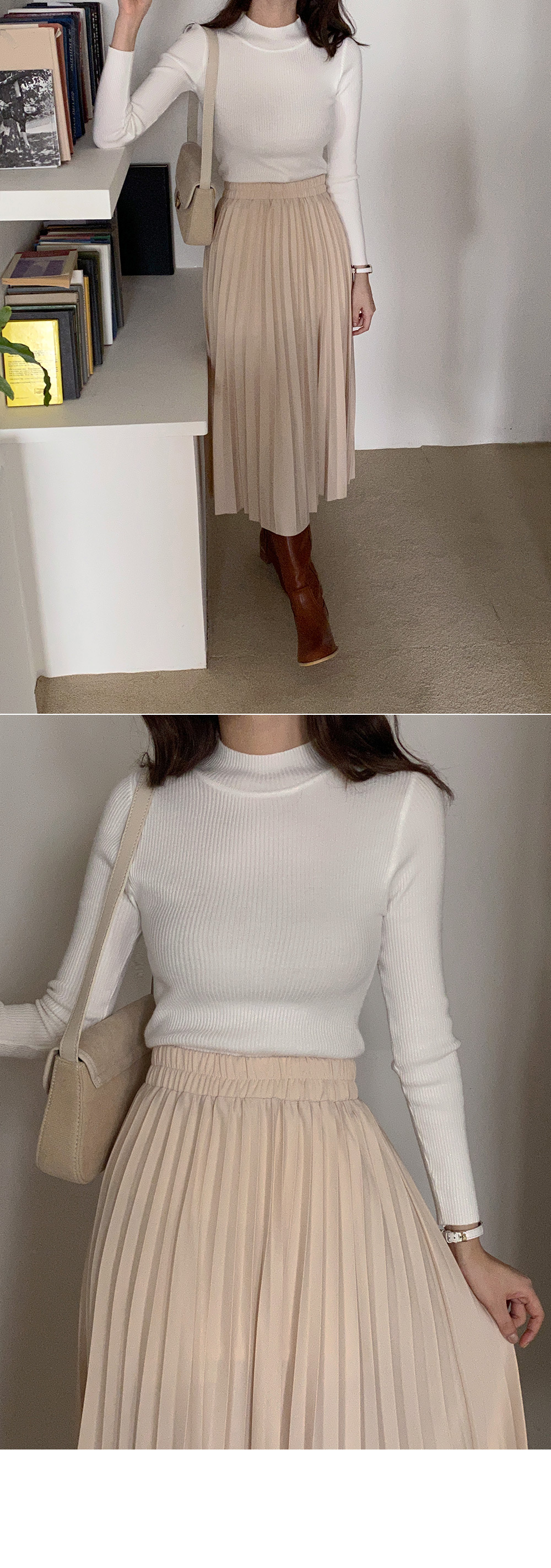 ハーフネックリブニット | DHOLIC | 詳細画像5