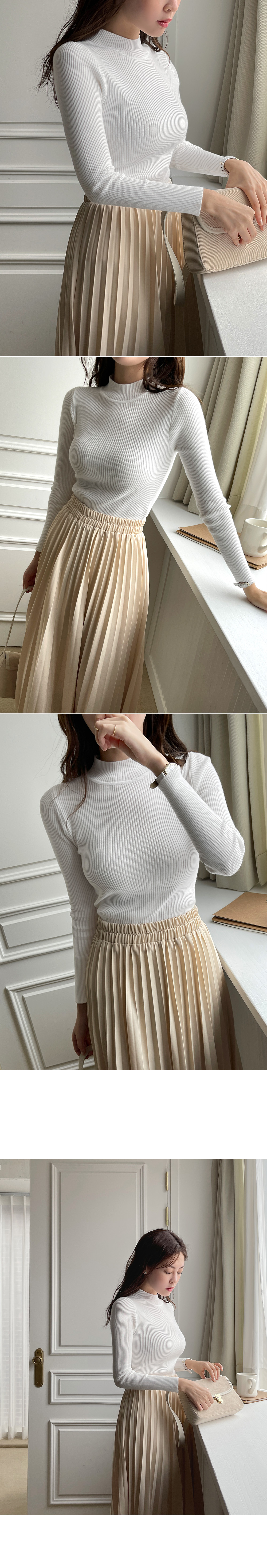 ハーフネックリブニット | DHOLIC | 詳細画像9