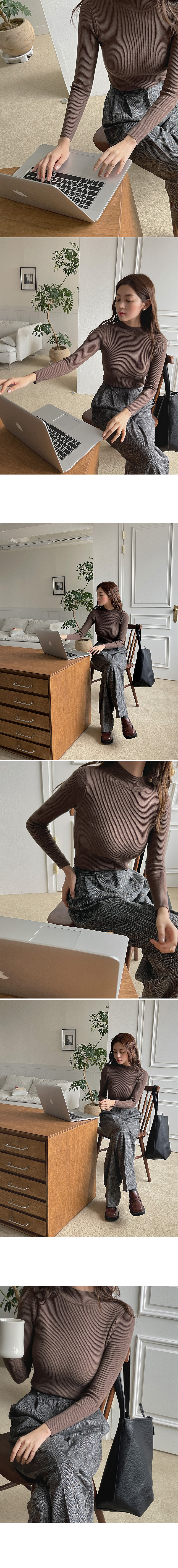 ハーフネックリブニット | DHOLIC | 詳細画像10