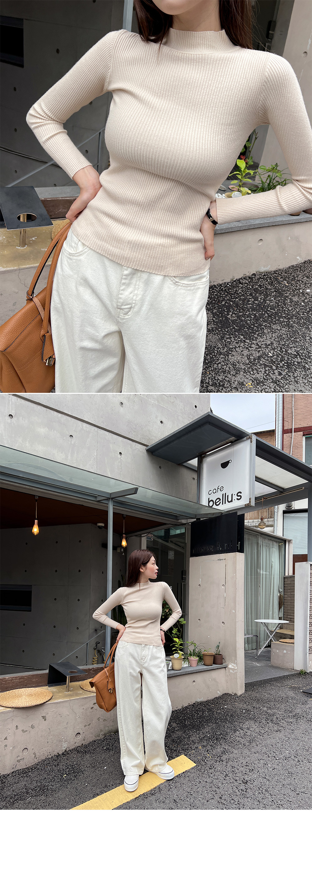 ハーフネックリブニット | DHOLIC | 詳細画像12