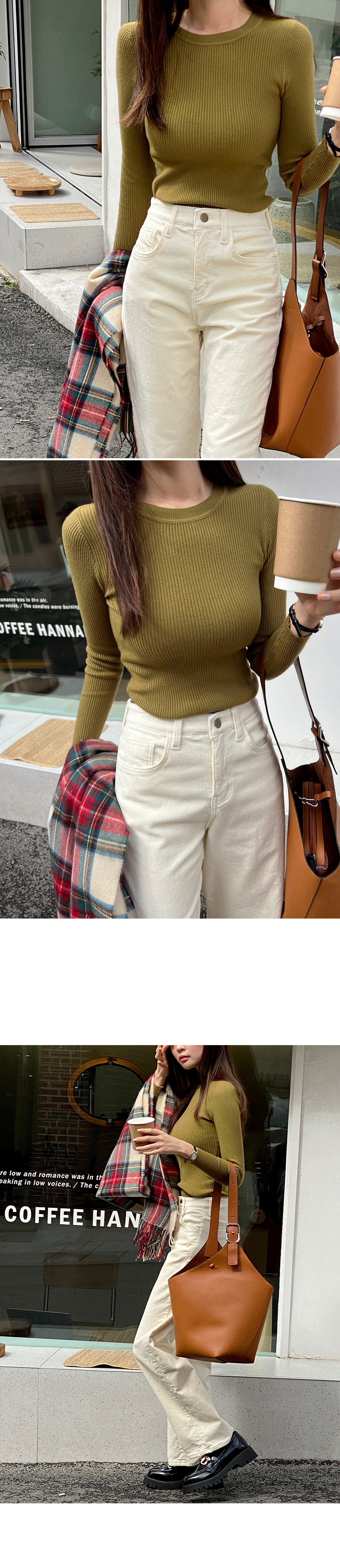 ラウンドネックリブニット | DHOLIC | 詳細画像4