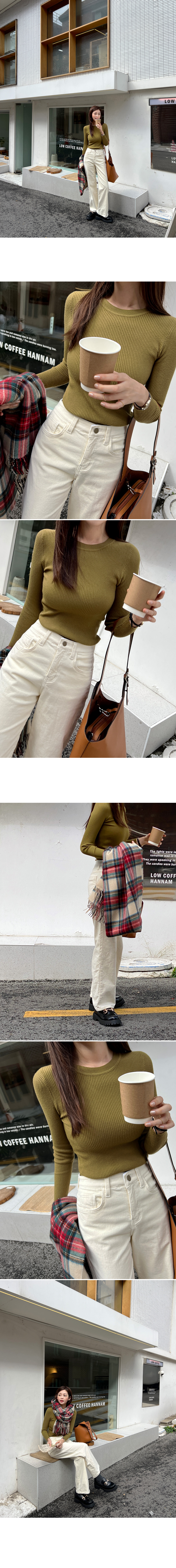 ラウンドネックリブニット | DHOLIC | 詳細画像5