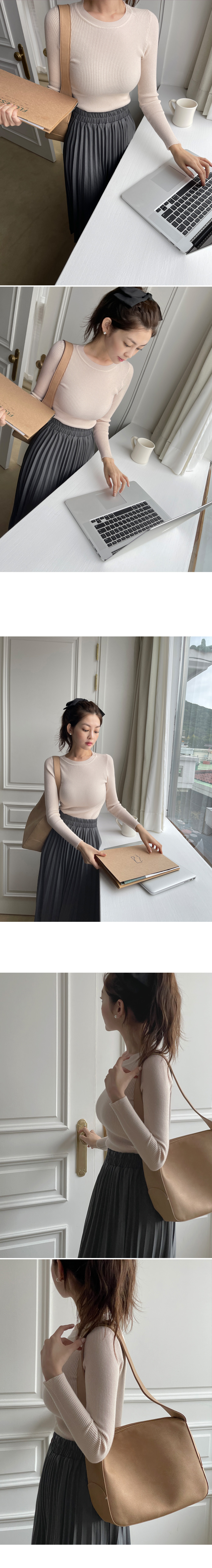 ラウンドネックリブニット | DHOLIC | 詳細画像8