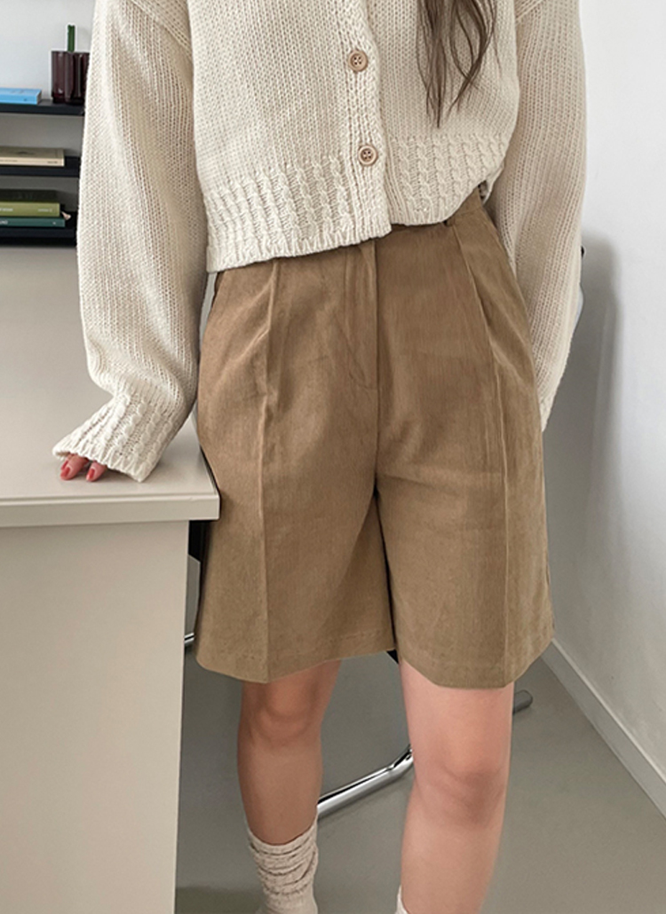 Golfickers コーデュロイハーフパンツ 黒 快 