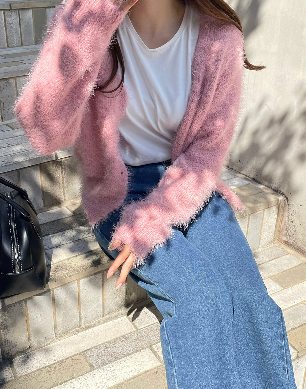 シャギーニットカーディガン | レディースファッション通販 - DHOLIC