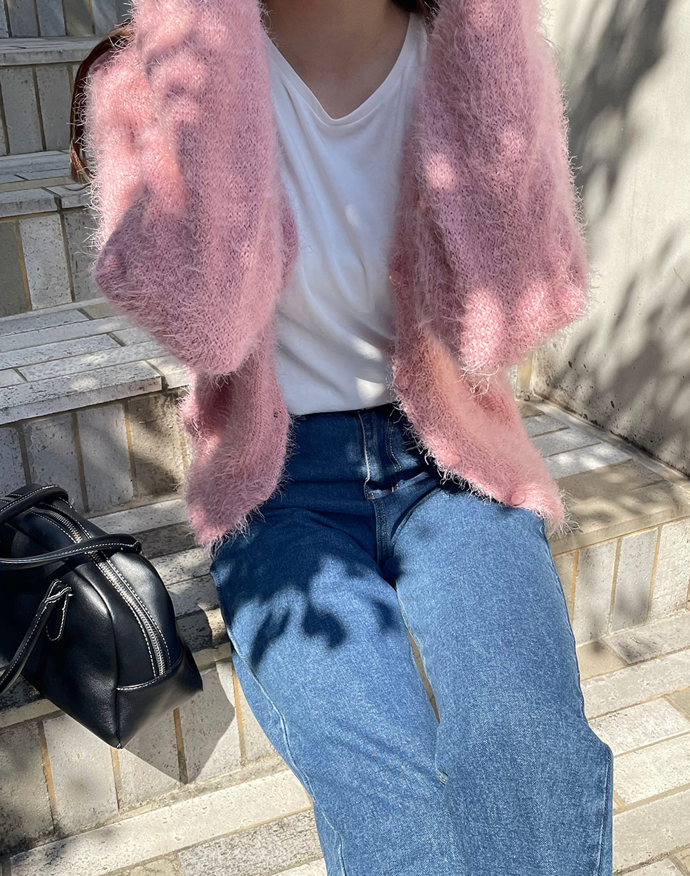 シャギーニットカーディガン | レディースファッション通販 - DHOLIC