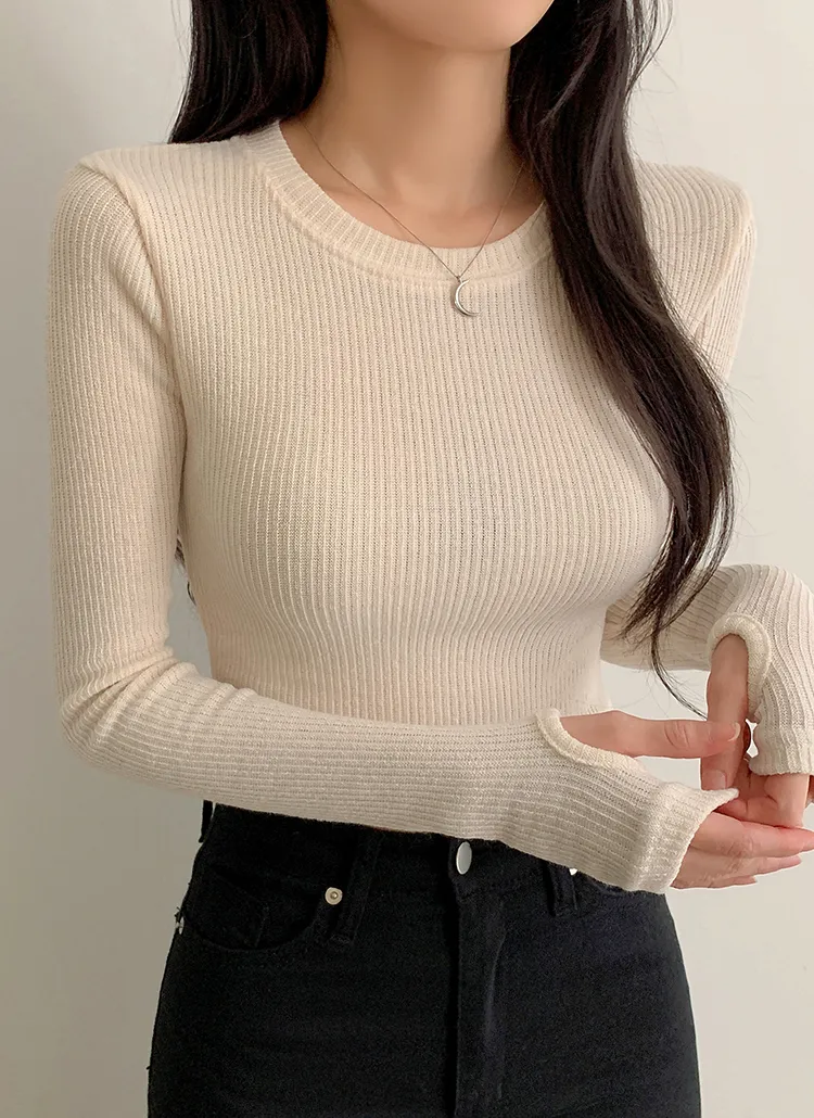 スリムフィットフィンガーホール長袖Tシャツ | DAILYMORE | 詳細画像1