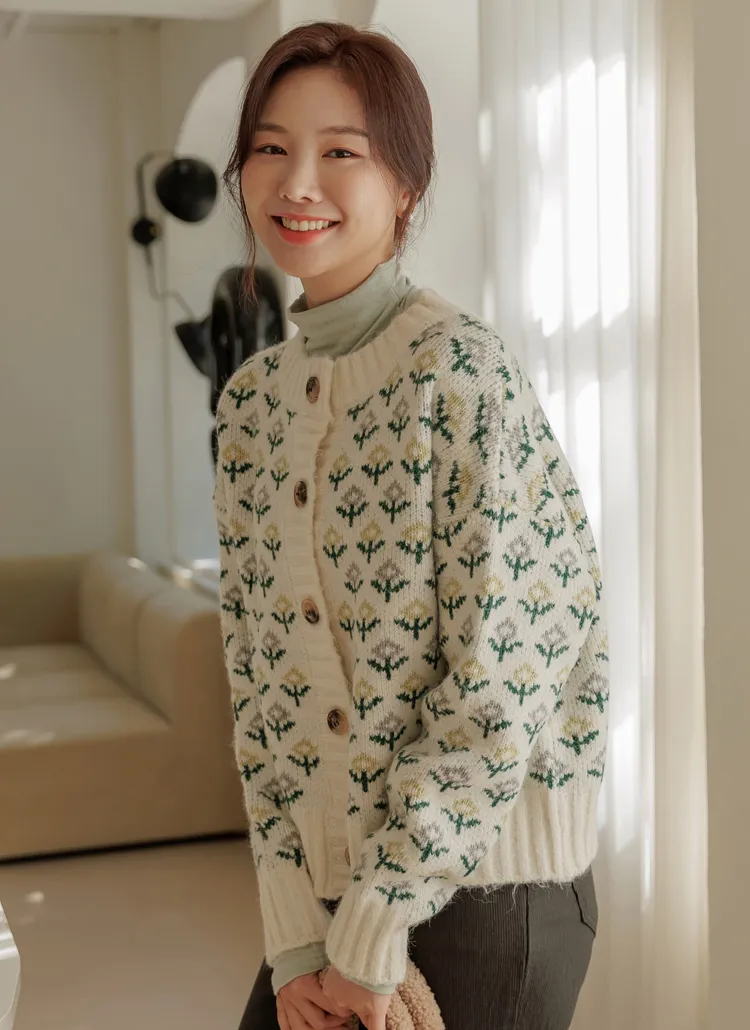 花柄カーディガン | レディースファッション通販 - DHOLIC 