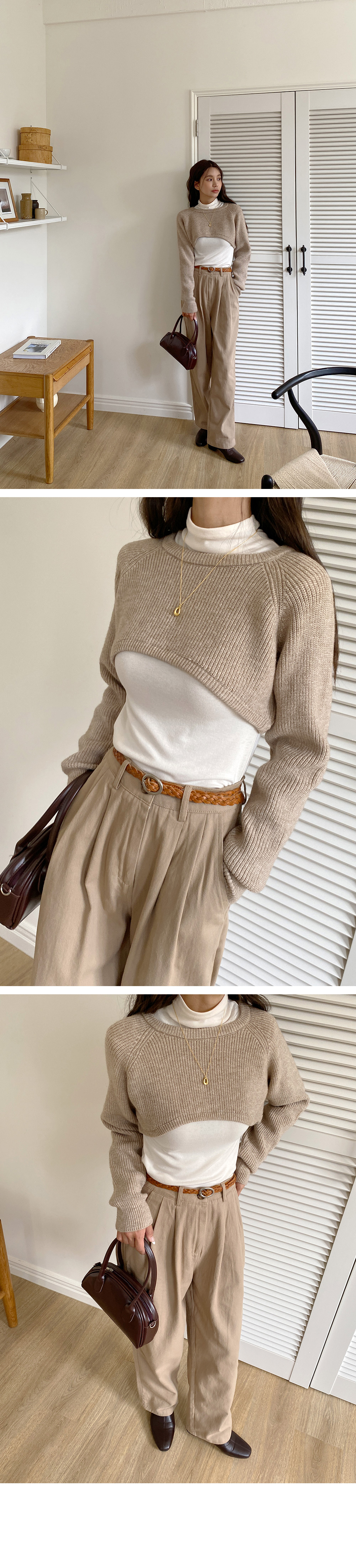 ハーフネック長袖Tシャツ | DHOLIC | 詳細画像6