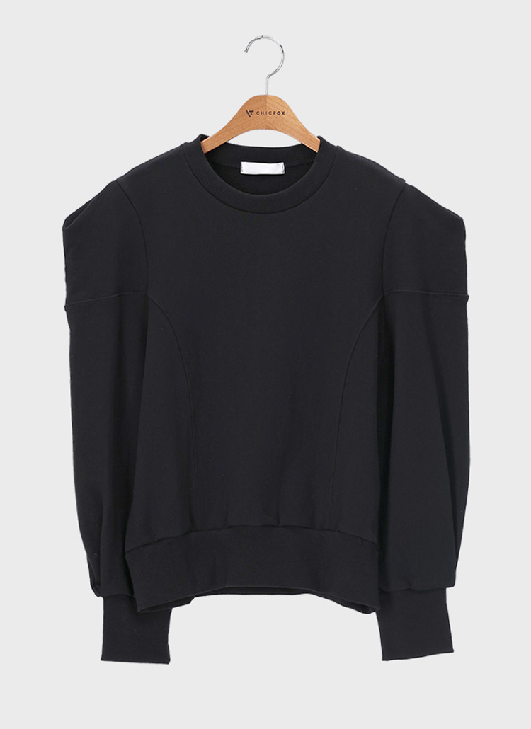 PUFF SLEEVE SWEAT (GREY) – AMOMMA