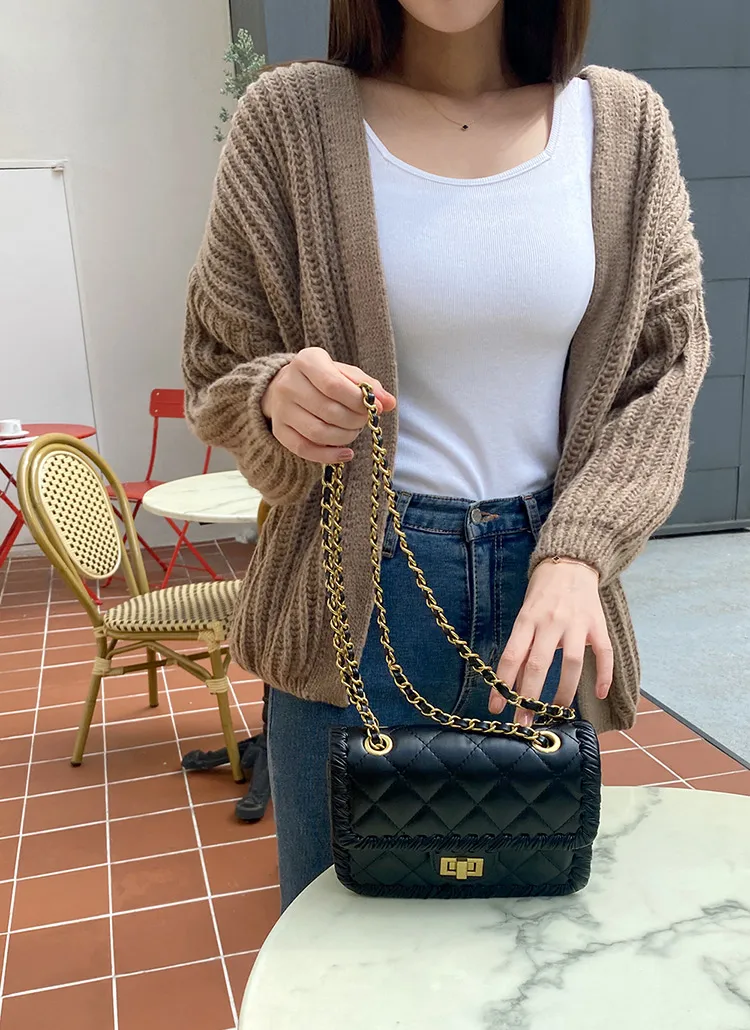 ルーズオープンニットカーディガン | レディースファッション通販 - DHOLIC 