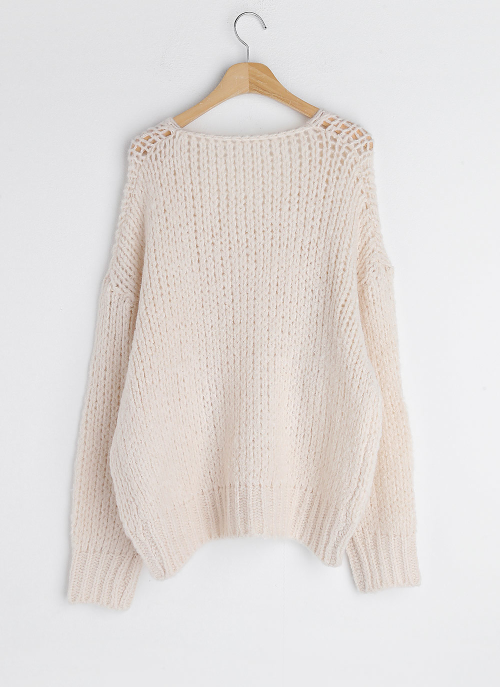 ウール混Vネックルーズニット | DHOLIC | 詳細画像22