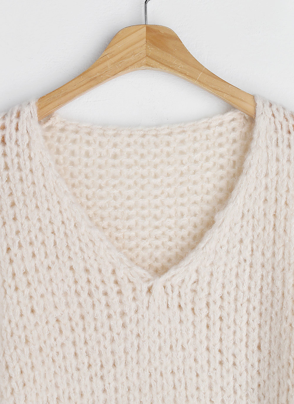 ウール混Vネックルーズニット | DHOLIC | 詳細画像23