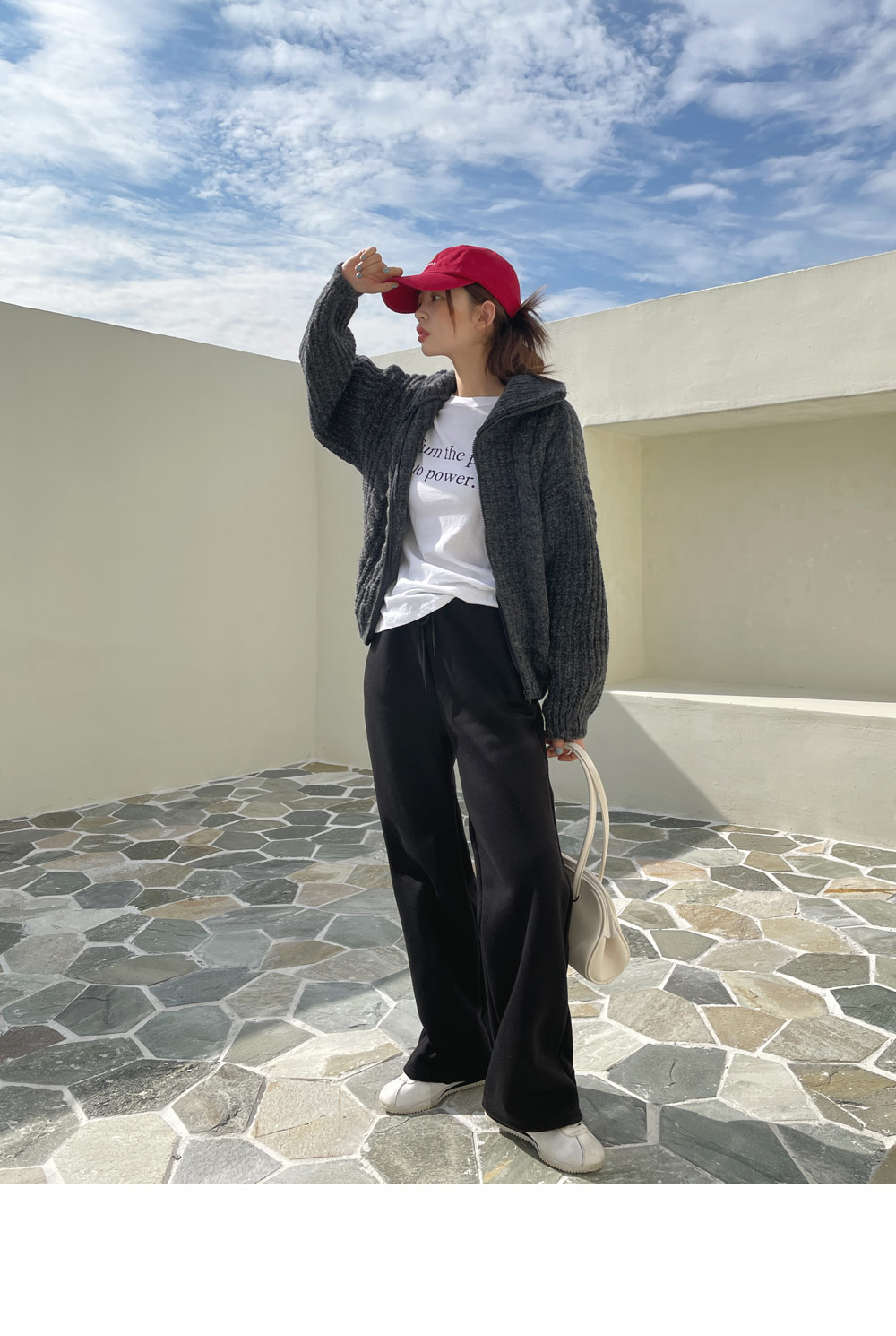 裏起毛ストレートスウェットパンツ | DHOLIC | 詳細画像9