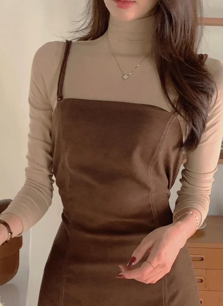 レーヨン混ハイネック長袖Tシャツ | highclassic | 詳細画像1