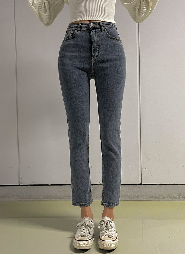 スキニーダークグレーデニムパンツ | レディースファッション通販 - DHOLIC