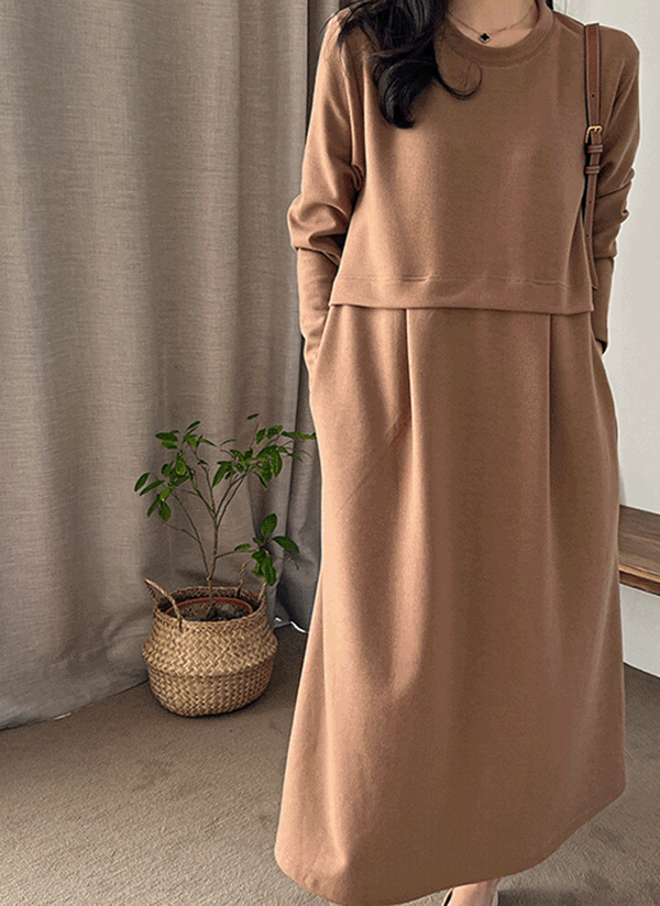 切替ロングフレアワンピース レディースファッション通販 Dholic