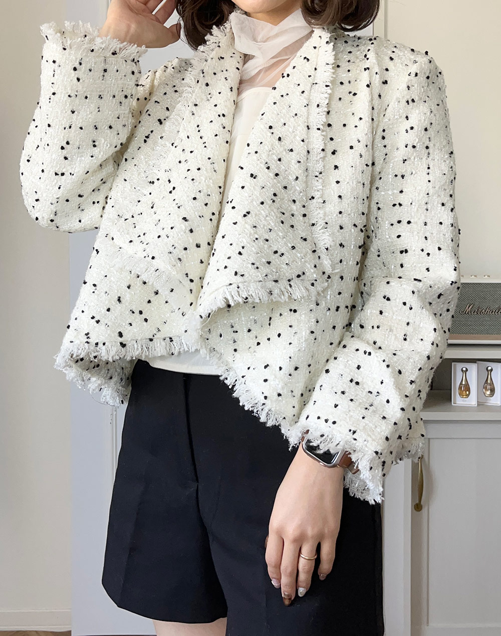 ドットツイードジャケット | レディースファッション通販 - DHOLIC