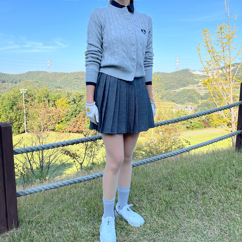 ♡Amavel ハートケーブルニットファーポンチョ♡ ポンチョ ケープ レディース アウター フードルジャケット