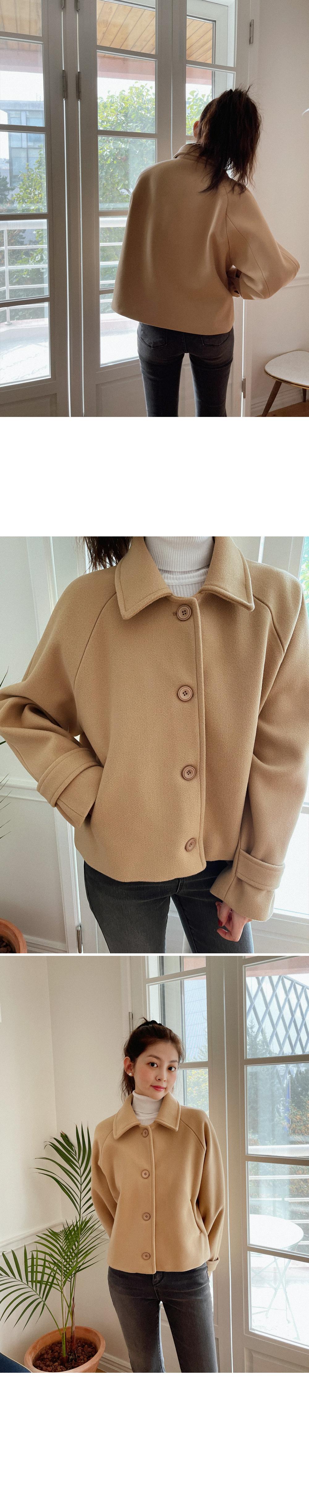 カラーシングルクロップドジャケット | DHOLIC | 詳細画像5