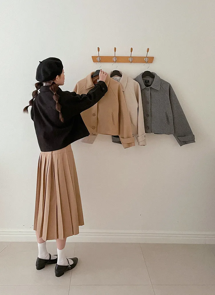 カラーシングルクロップドジャケット | DHOLIC | 詳細画像1