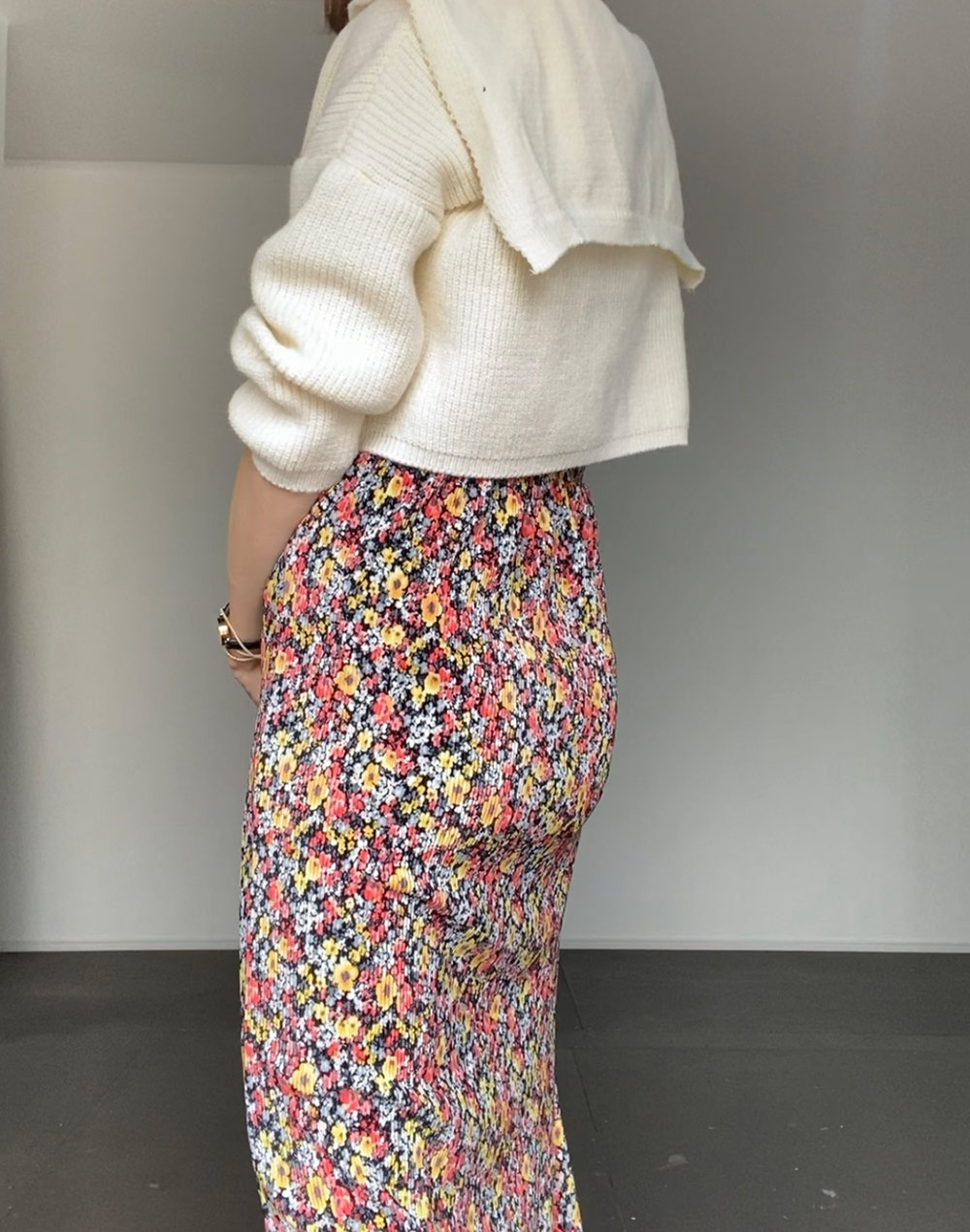 ヴィンテージ花柄マーメイドスカート | レディースファッション通販