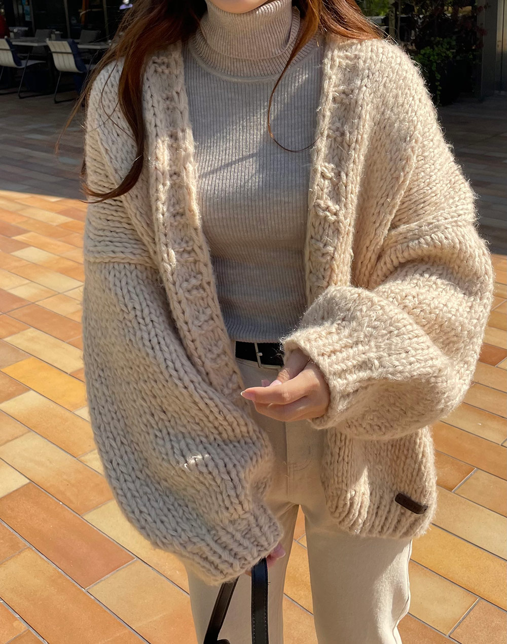 ◆ハンドメイド ポンポン ニット カーディガン コート◆ ポンポンプードルニットカーディガン – Maison Echelle