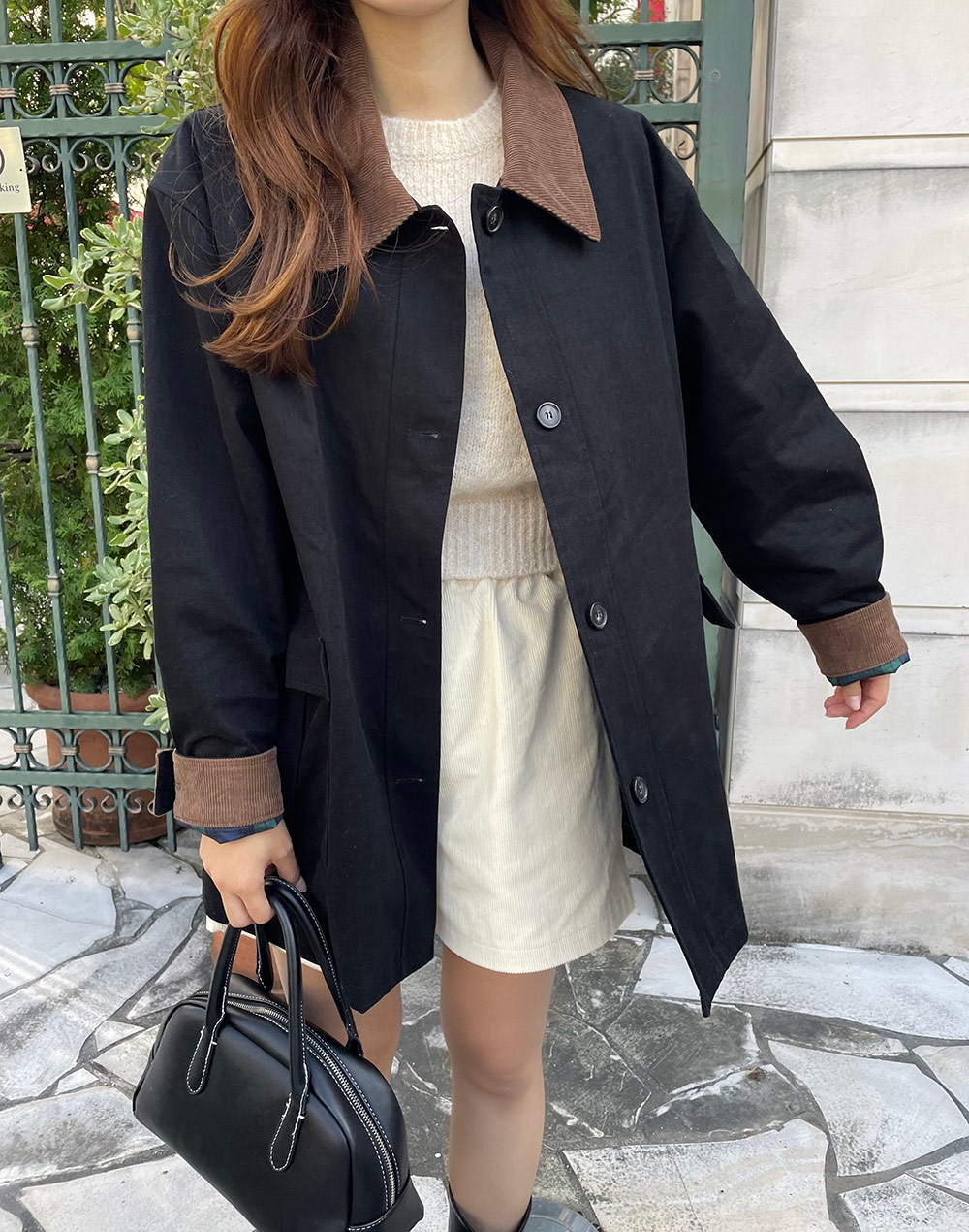 コーデュロイハーフコート | レディースファッション通販 - DHOLIC