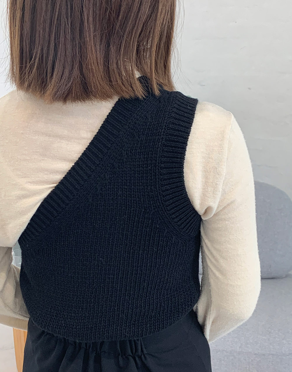 ワンショルダーニットベスト | レディースファッション通販 - DHOLIC