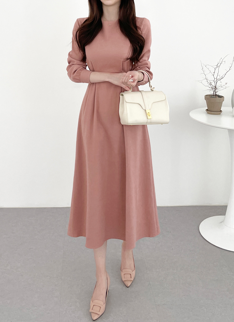 コーデュロイウエストタックフレアワンピース | レディース