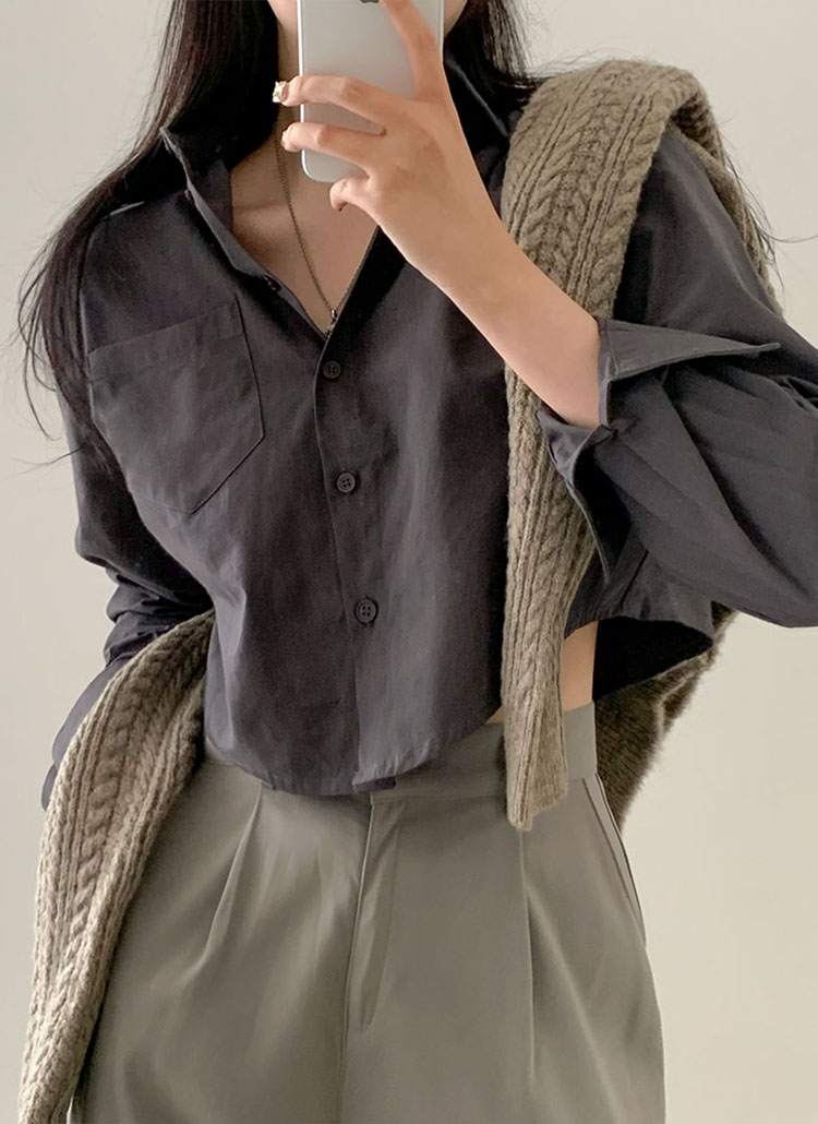 beidelli made]ワンポケクロップドシャツ | レディース