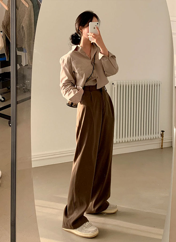 beidelli made]2TYPEハイウエストスラックスパンツ | レディース