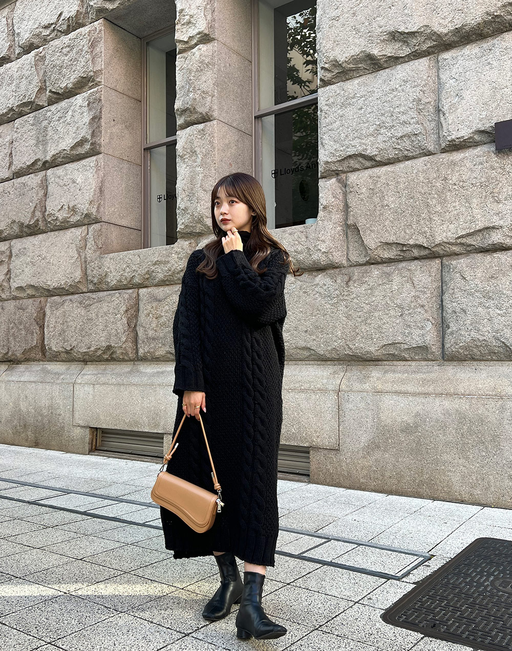 ケーブルニットロングワンピース | レディースファッション通販 - DHOLIC