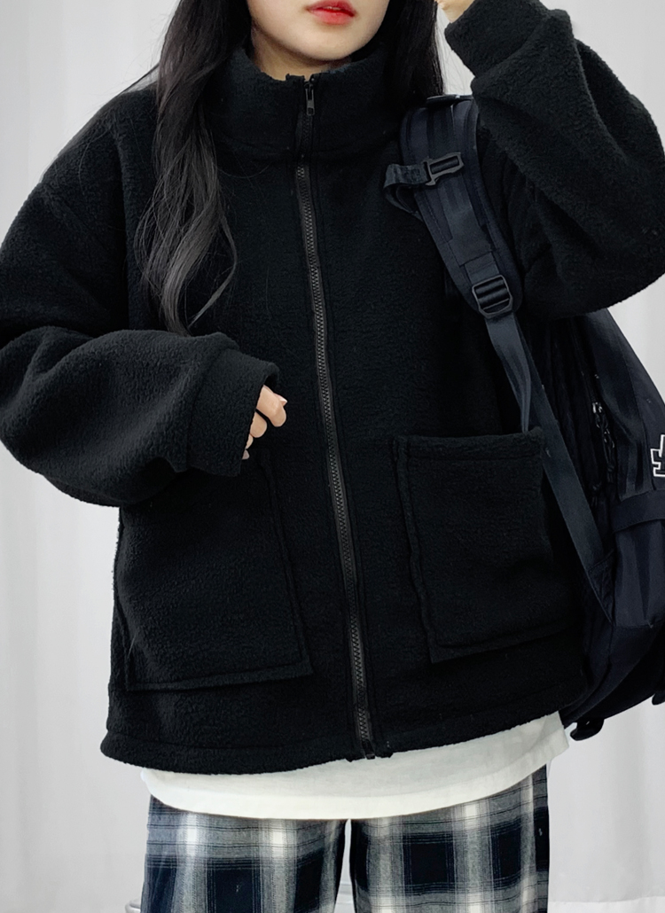 アウトポケットフリースジャンパー | レディースファッション通販 - DHOLIC