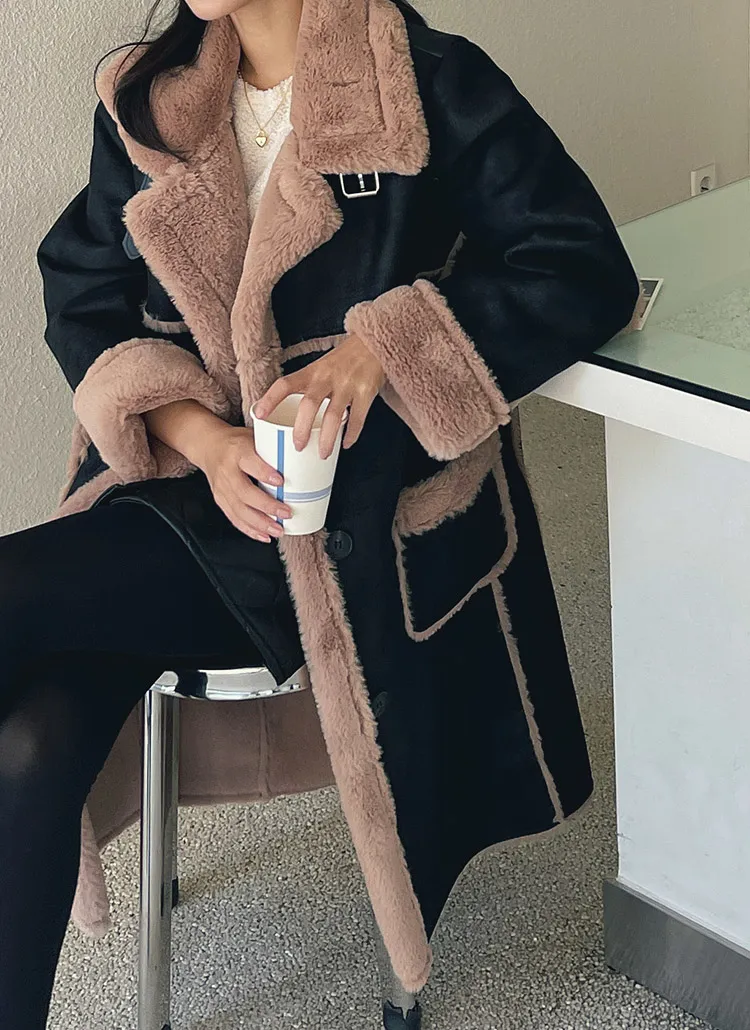 ファー裏地フェイクムートンコート | レディースファッション通販 - DHOLIC 