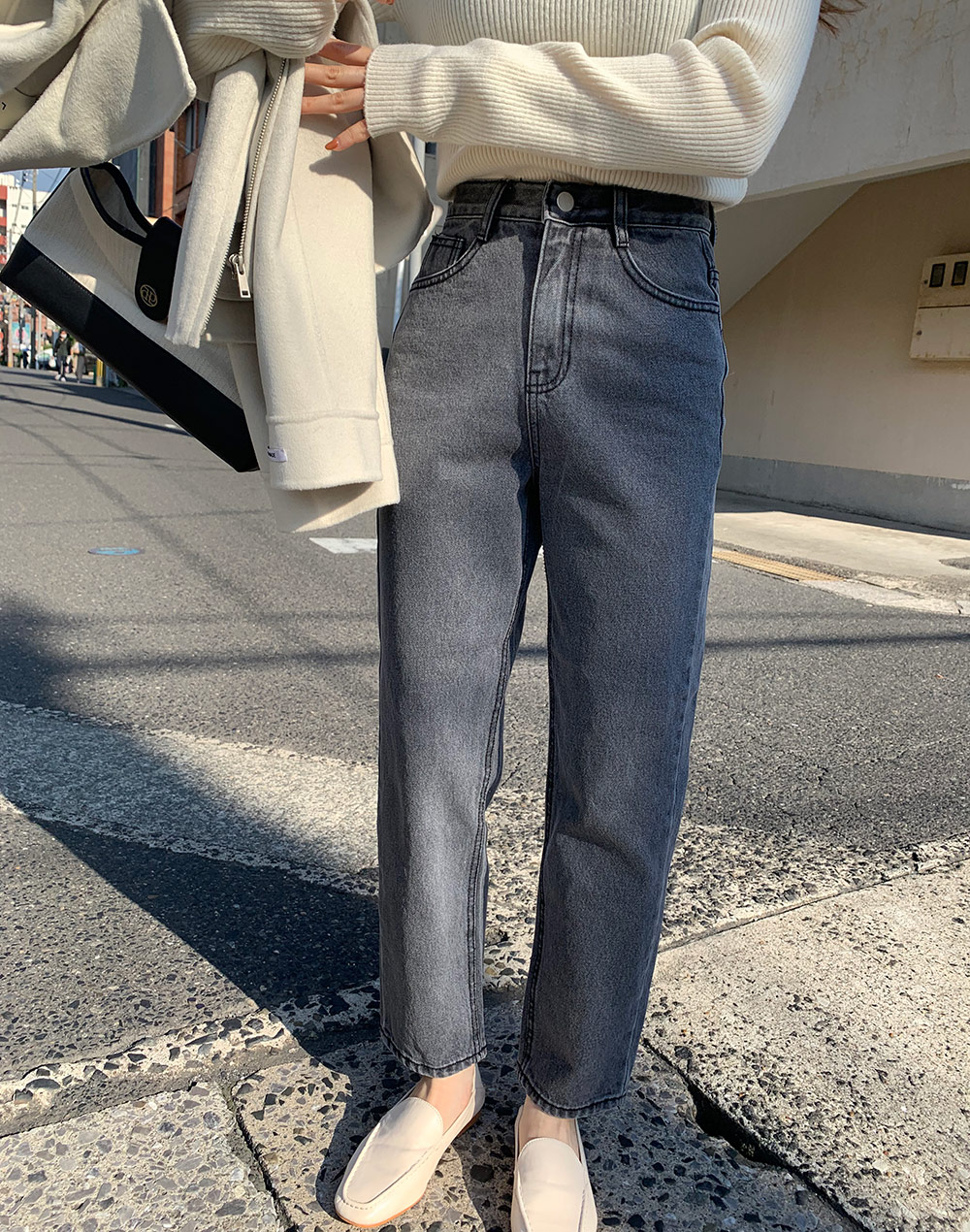 ストレートワイドデニムパンツ | レディースファッション通販