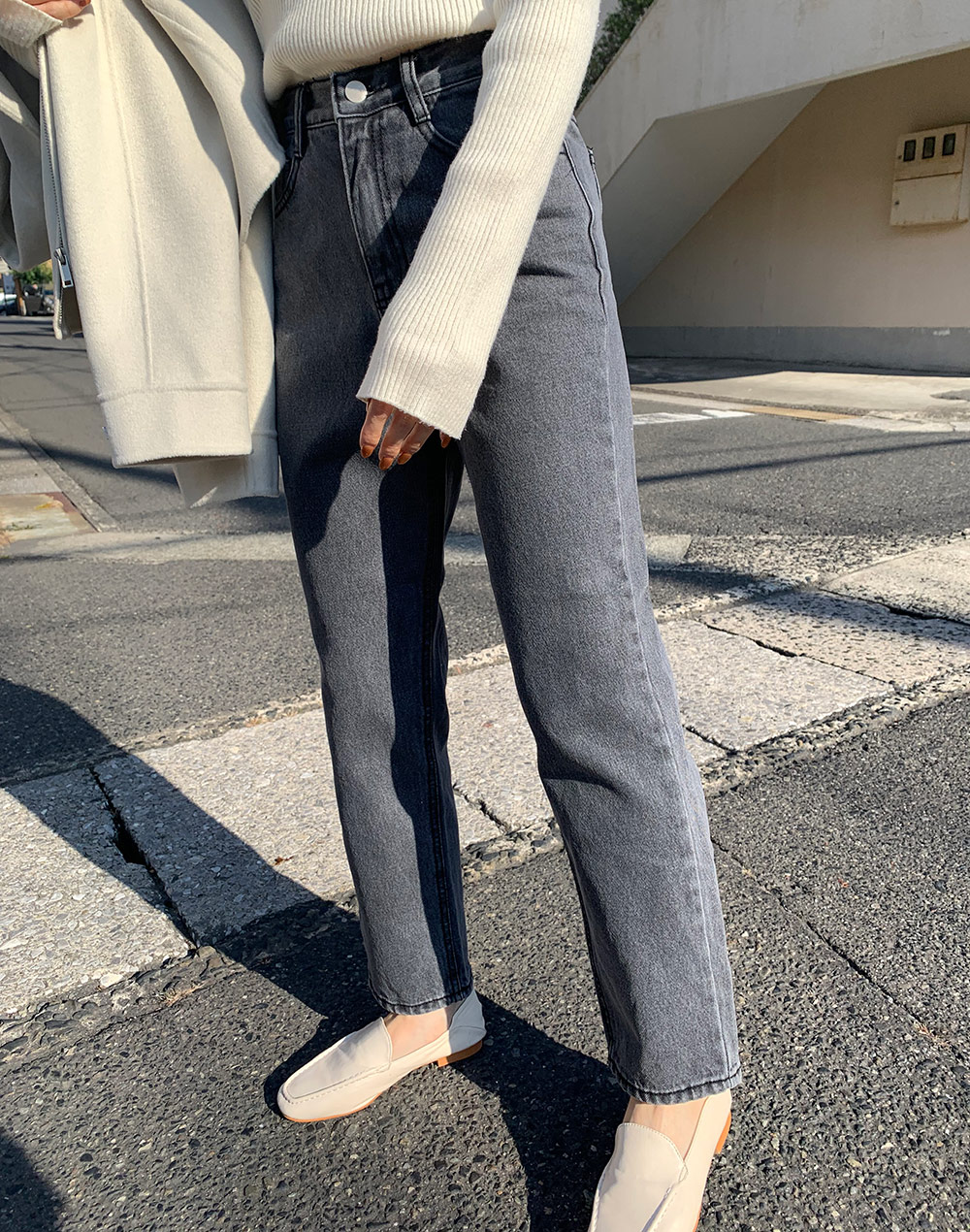ストレートワイドデニムパンツ | レディースファッション通販