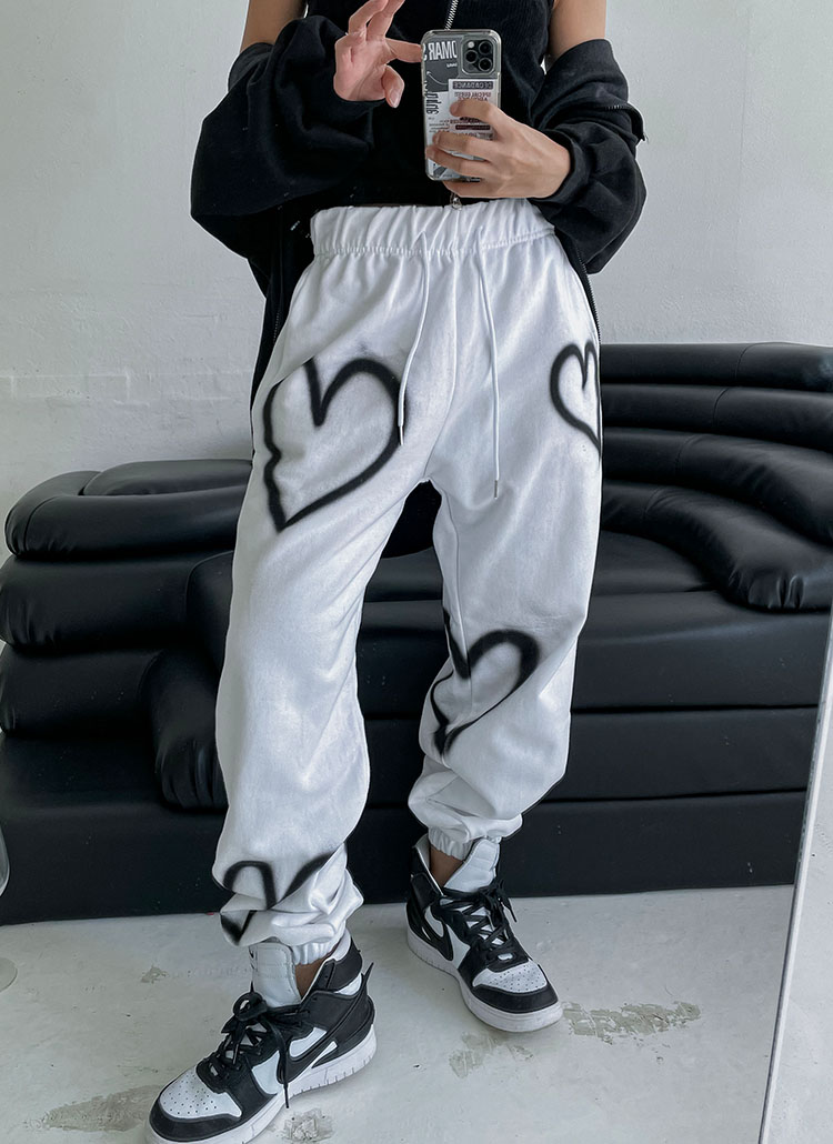 ͛℞❤︎ページ ハートペイントジョガーパンツ | レディースファッション通販 - DHOLIC