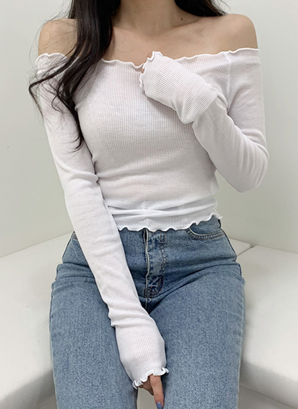 メロウヘムオフショルTシャツ | レディースファッション通販