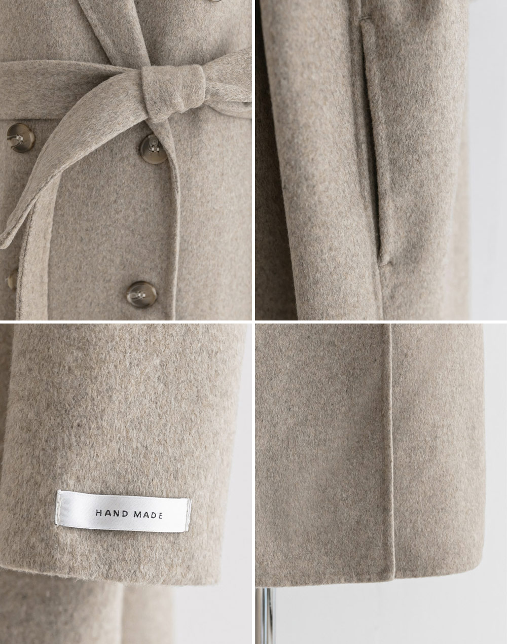 DHOLIC ounce ハンドメイド　ウールロングコート　韓国製 DHOLIC ounce ハンドメイド ウールロングコート 韓国製 - メルカリ