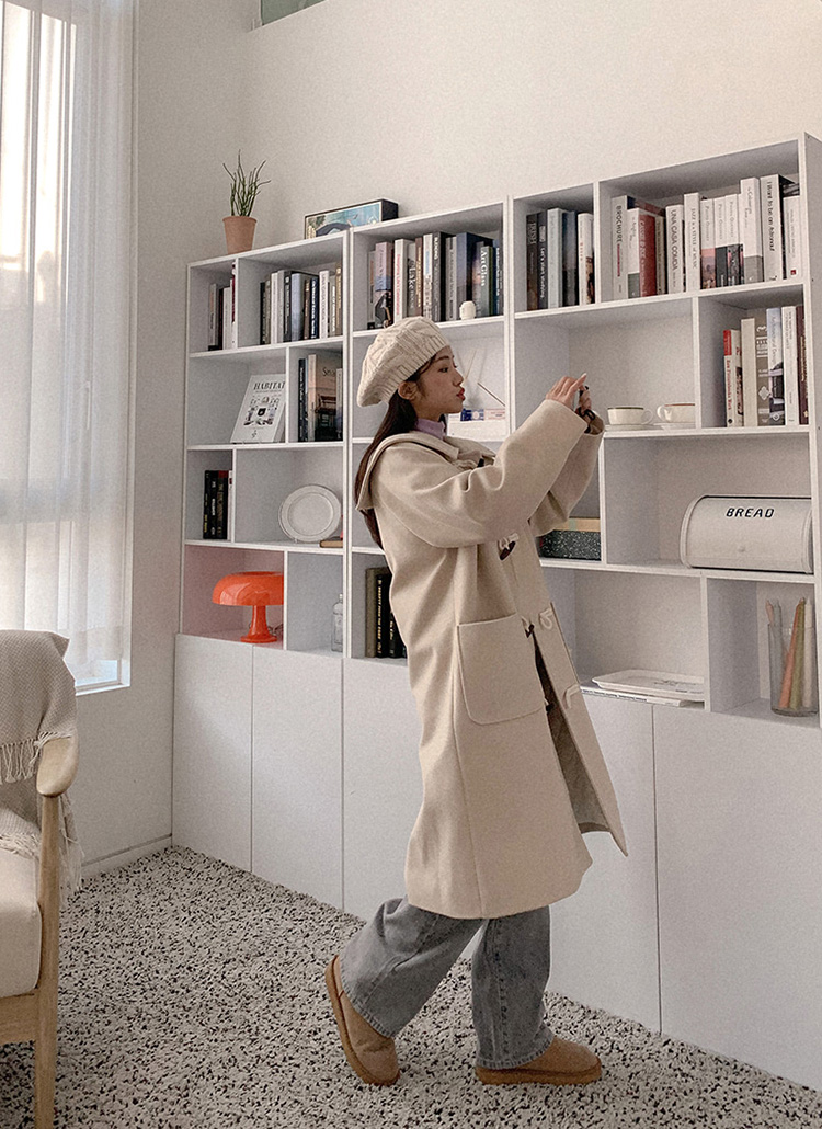 キルティング裏地ツーポケダッフルコート | レディースファッション