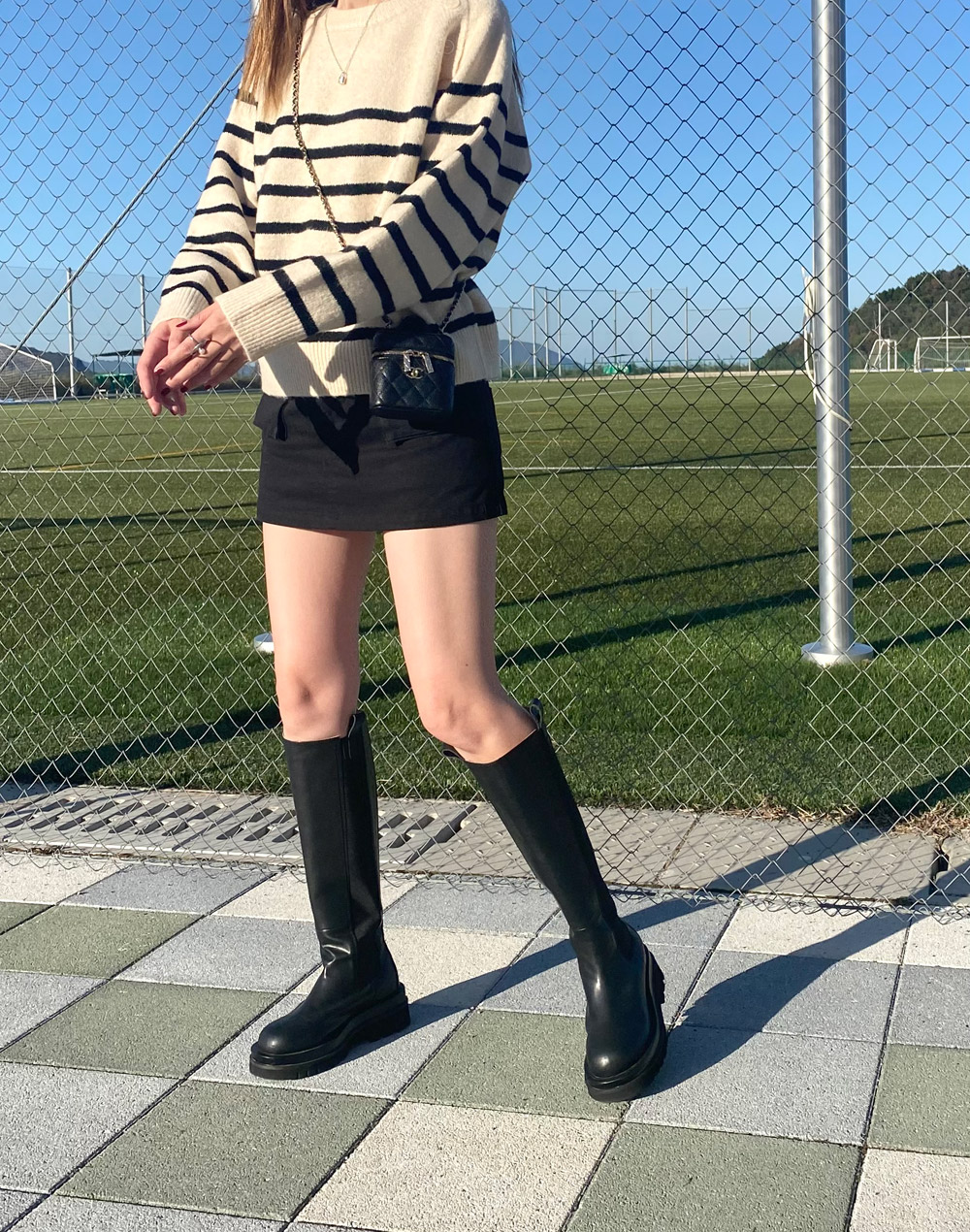 DIESEL ブラック ミニスカート風ショートパンツ - メルカリ