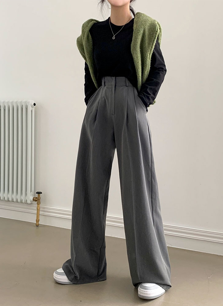 beidelli made]2TYPEハイウエストワイドスラックス | レディース