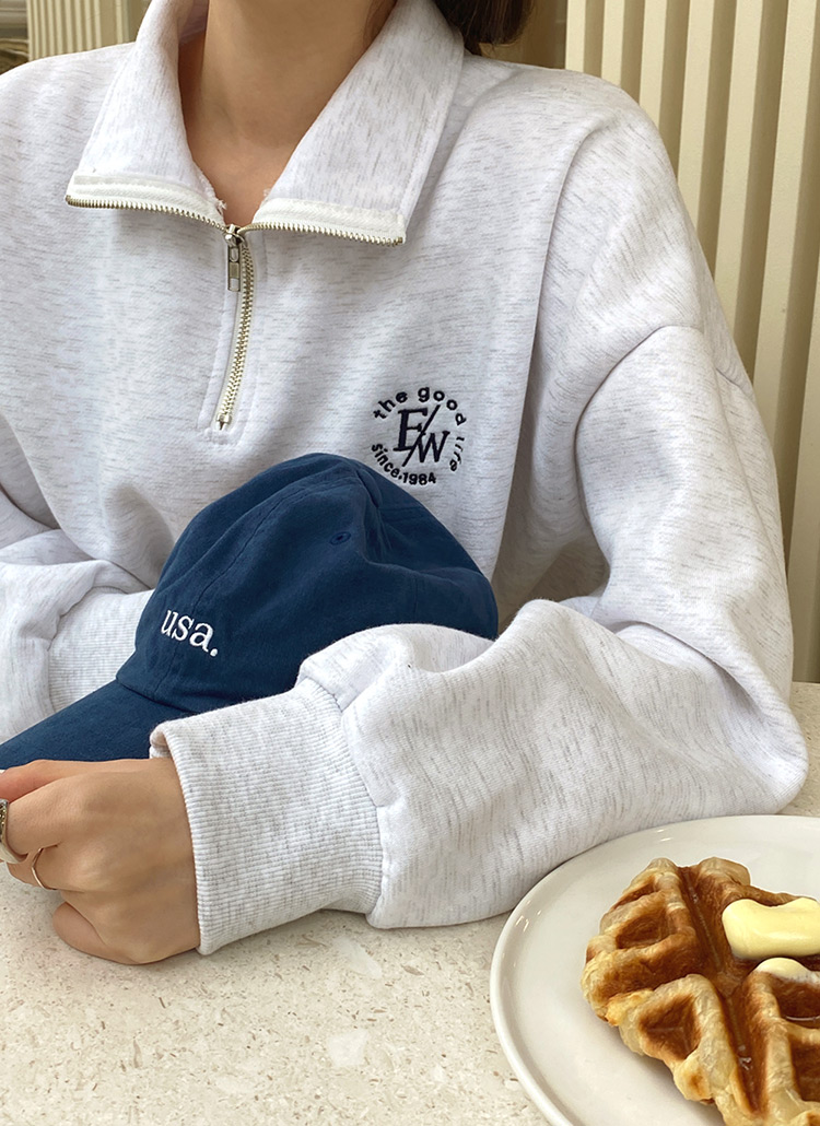 裏起毛2WAYジップロゴスウェット | レディースファッション通販 - DHOLIC