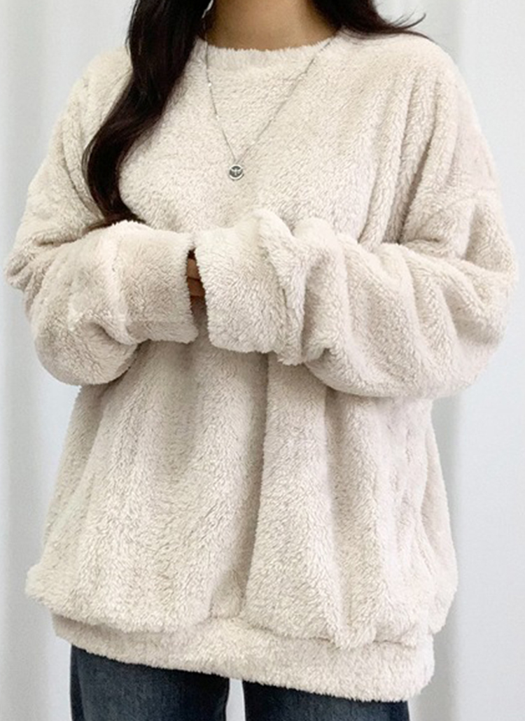 裏起毛フェイクファースウェット | レディースファッション通販 - DHOLIC 