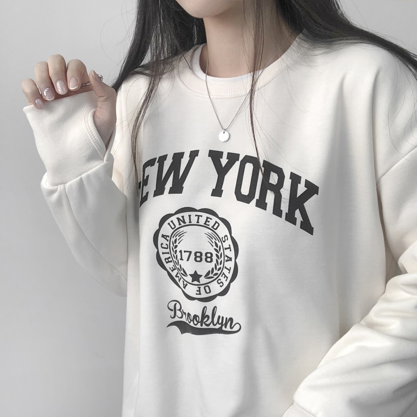 裏起毛NEWYORKサムホールスウェット | レディースファッション 裏起毛NEWYORKサムホールスウェット | レディースファッション