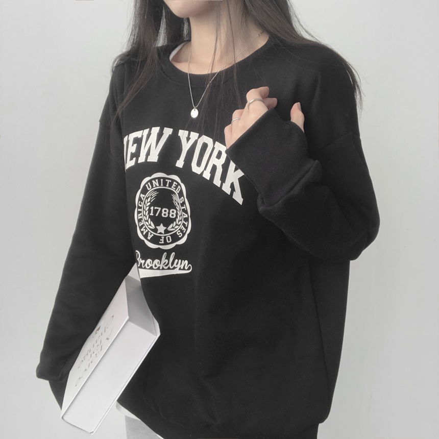裏起毛NEWYORKサムホールスウェット | レディースファッション 裏起毛NEWYORKサムホールスウェット | レディースファッション