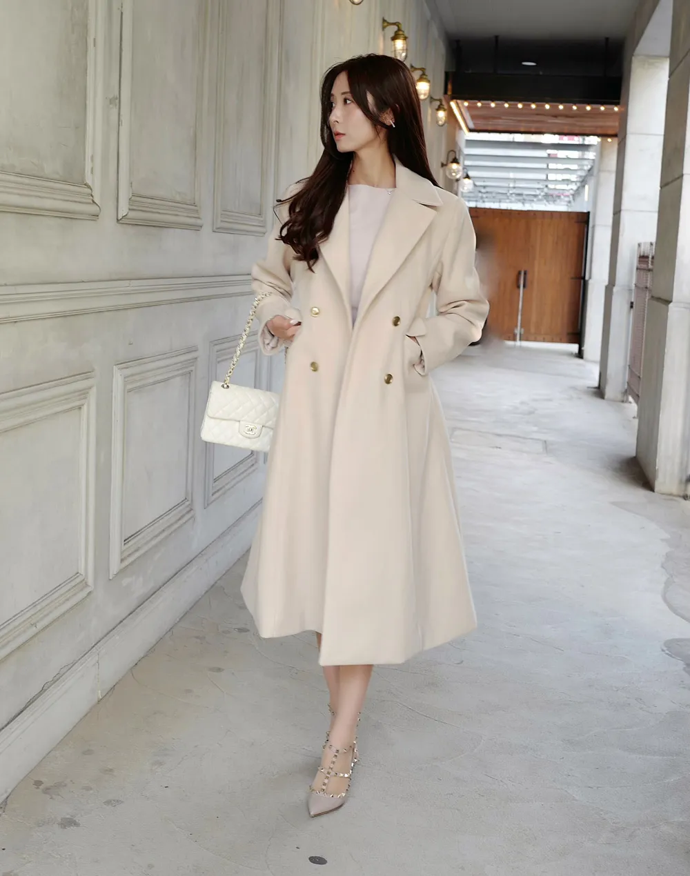 Aラインロングコート | レディースファッション通販 - DHOLIC 