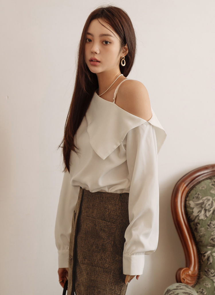 【別倉庫からの配送】 ワンショルブラウス | レディースファッション通販 - DHOLIC シャツ/ブラウス(長袖/七分)